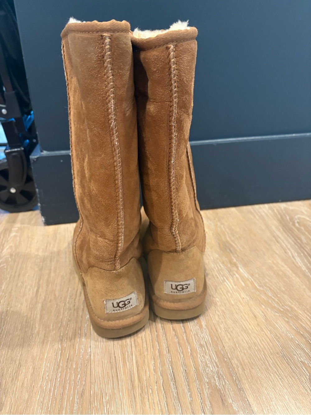 UGG Tall Suede Boots in Chestnut Brown